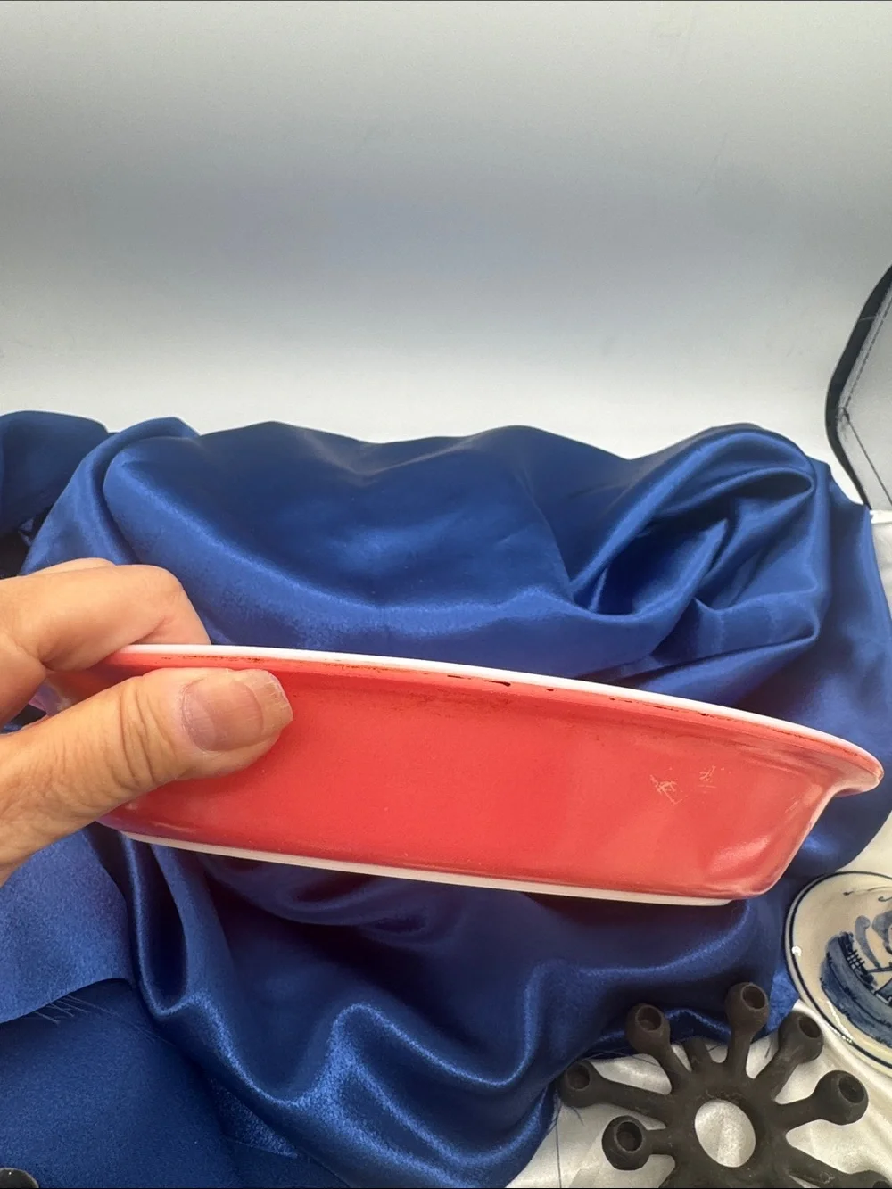 Pyrex #909 9-inch Pie Plate “Flamingo” made in USA